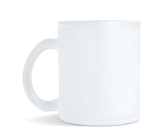 Mallorca subli frosted glass mug 335ml Ecru, Transparent - empty LT51108-N5404