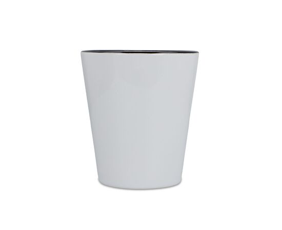 Mug subli Melbourne colored edge &amp; handle 300ml White, Black -  LT51192-N0102