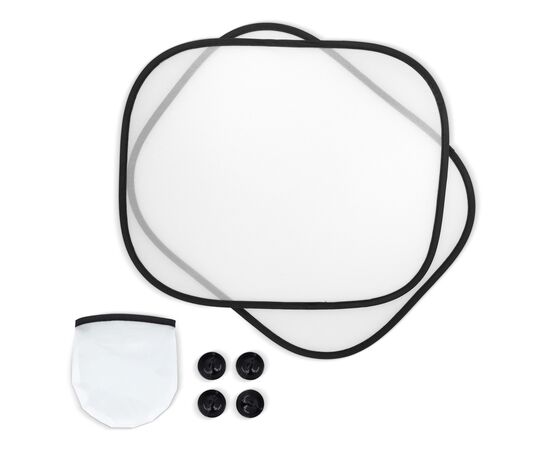 Sonnenblende, 2er-Set mit Etui Sublimation Weiß -  LT90732-N0001