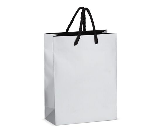 Sac cadeau en papier 18 x 8 x 24cm 200g/m² Argent -  LT91515-N0005