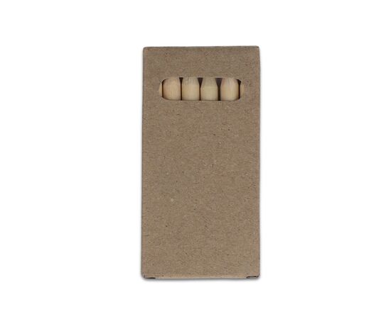 6 colouring pencils in kraft box Nature -  LT91581-N0094