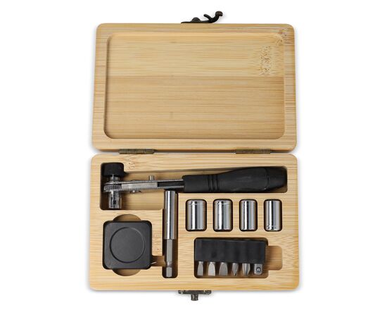 13-teiliges Werkzeugset in Bambusbox Natur -  LT93414-N0094