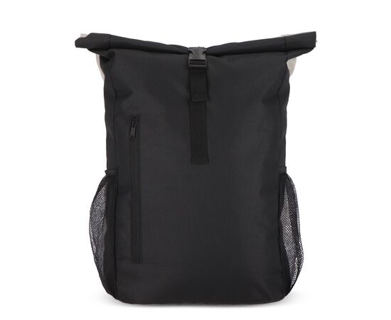 R-PET 600D Rolltop Fahrrad-Rucksack 20L Schwarz -  LT95351-N0002