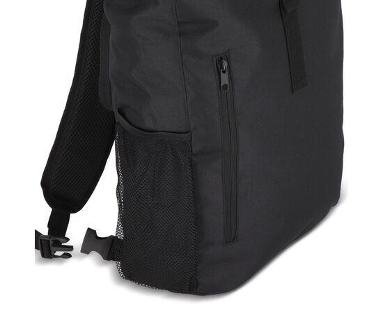 R-PET 600D Rolltop Fahrrad-Rucksack 20L Schwarz -  LT95351-N0002