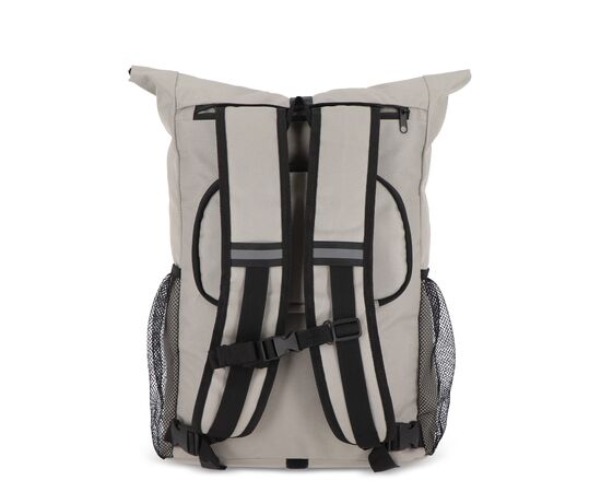 R-PET 600D Rolltop Fahrrad-Rucksack 20L Grau -  LT95351-N0061