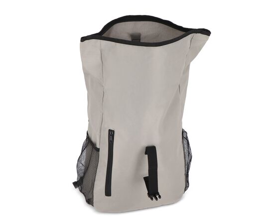 R-PET 600D Rolltop Fahrrad-Rucksack 20L Grau -  LT95351-N0061