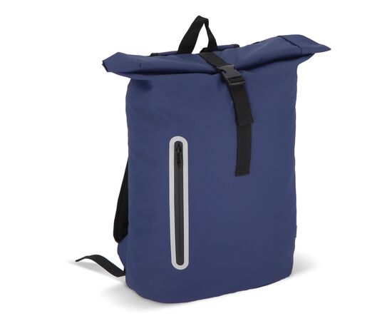 PU coat R-PET 600D rolltop backpack 20L Dark blue -  LT95357-N0010