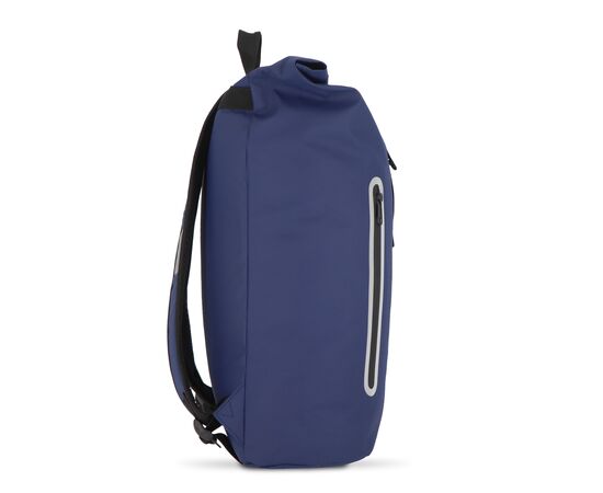 PU coat R-PET 600D rolltop backpack 20L Dark blue -  LT95357-N0010
