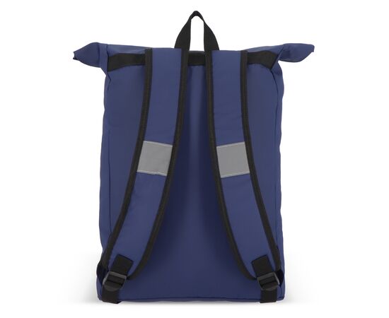PU coat R-PET 600D rolltop backpack 20L Dark blue -  LT95357-N0010