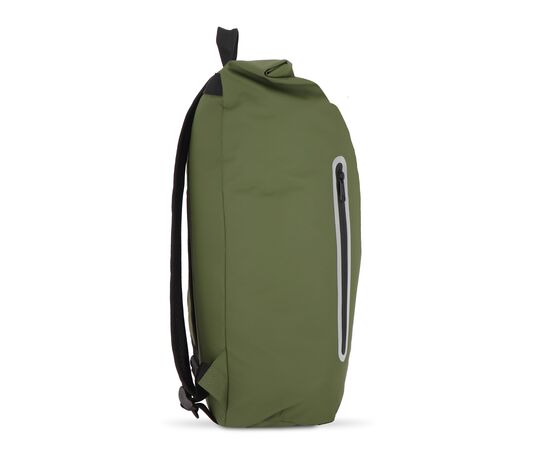 PU coat R-PET 600D rolltop backpack 20L Olivegreen -  LT95357-N0043