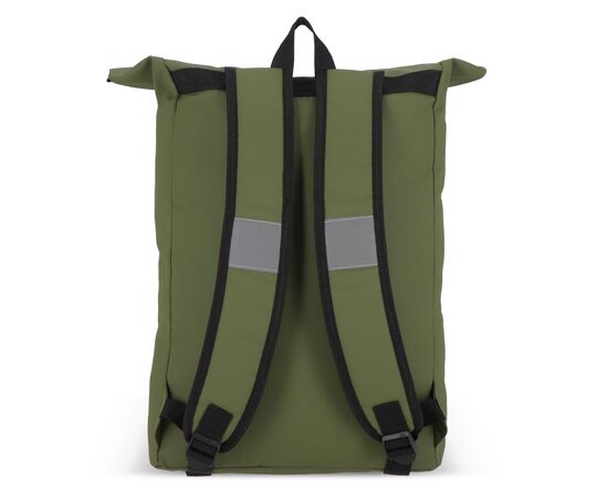 PU coat R-PET 600D rolltop backpack 20L Olivegreen -  LT95357-N0043