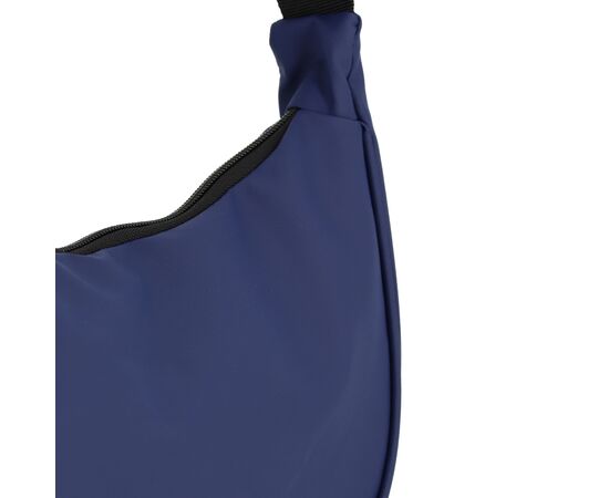 Sac à bandoulière demi-lune en R-PET 600D enduit de PU Bleu foncé -  LT95358-N0010