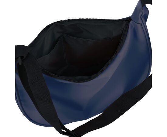 Sac à bandoulière demi-lune en R-PET 600D enduit de PU Bleu foncé -  LT95358-N0010