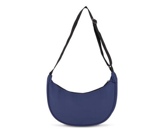 Sac à bandoulière demi-lune en R-PET 600D enduit de PU Bleu foncé -  LT95358-N0010
