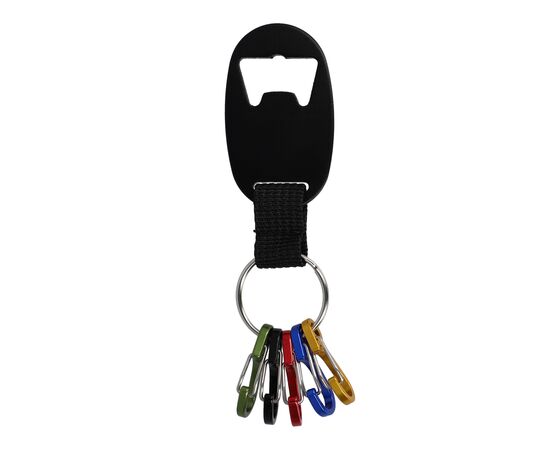 Flaschenöffner Schlüsselanhänger Schwarz -  LT99706-N0002