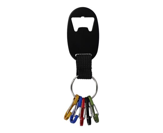 Flaschenöffner Schlüsselanhänger Schwarz -  LT99706-N0002