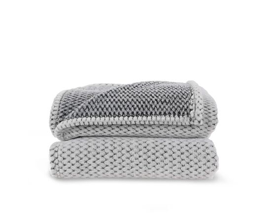 Sagaform Anni R-PET Vlies-Decke Grau - Sagaform LT52129-N0061