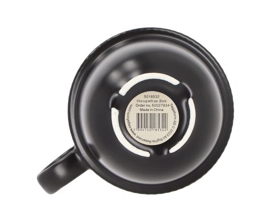 Sagaform Inka cup with ear 270ml Black - Sagaform LT52253-N0002