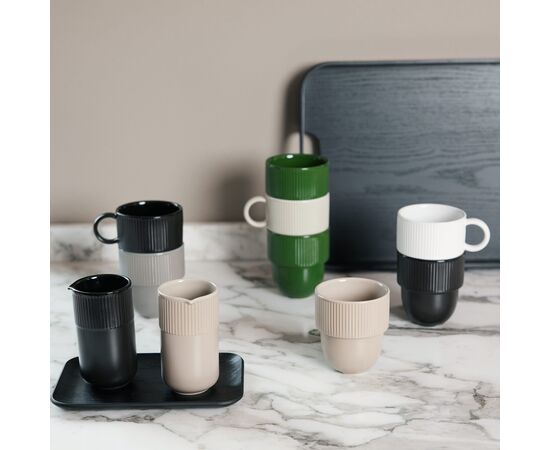 Sagaform Inka cup with ear 270ml Black - Sagaform LT52253-N0002