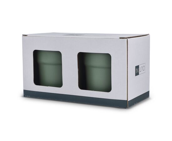 InSideOut Mokken set Fika 280ml Olijfgroen - InSideOut LT57010-N0043