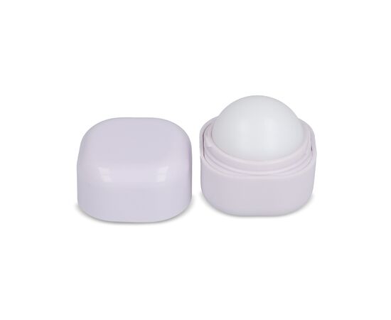 Cubic lipbalm recycled ABS White -  LT90484-N0001