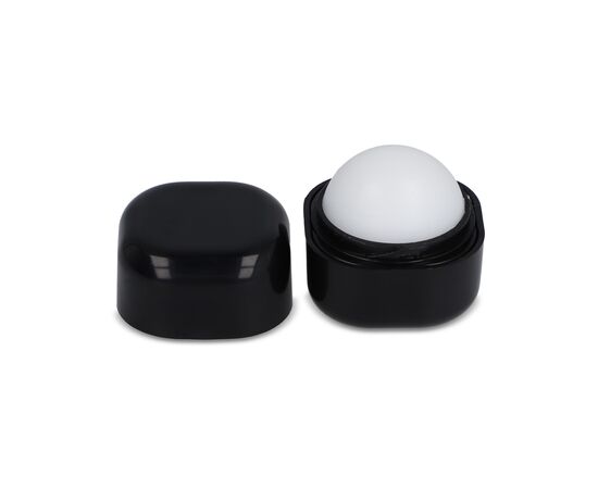 Kubischer Lippenpflegestift aus recyceltem ABS Schwarz -  LT90484-N0002