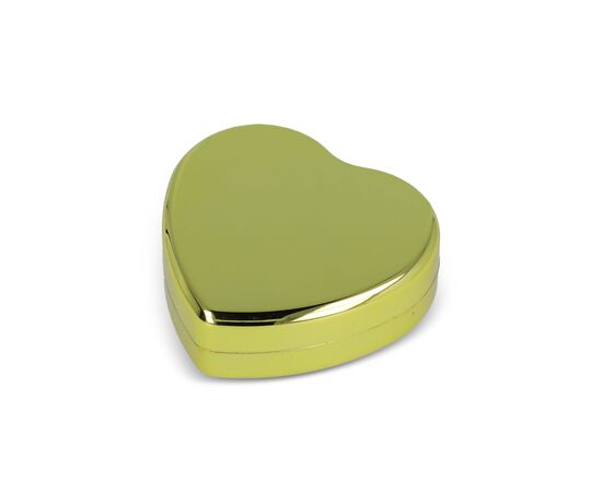 Flat metallic Heart shape lipbalm Gold -  LT90486-N0006