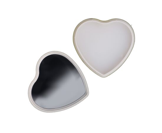 Flat metallic Heart shape lipbalm Gold -  LT90486-N0006