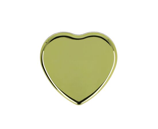 Flat metallic Heart shape lipbalm Gold -  LT90486-N0006
