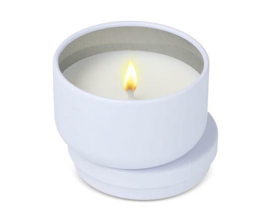 Asana plantaardige kaars in gerecycled blik Wit -  LT90743-N0001