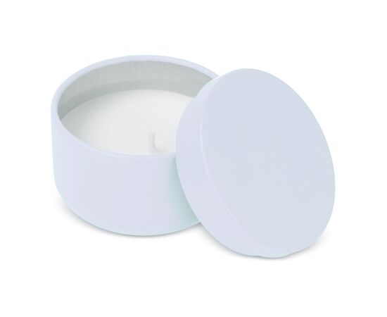 Asana plantaardige kaars in gerecycled blik Wit -  LT90743-N0001