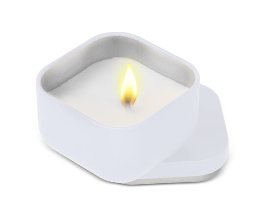 Ananda scented plant based candle in recycled tin White -  LT90744-N0001