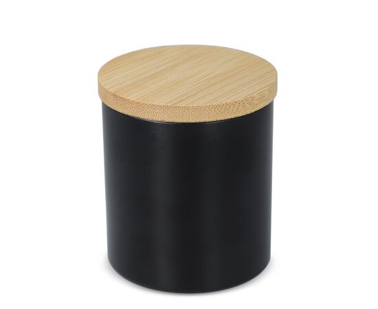 Bhakti scented plant based candle in recycled aluminium jar Black -  LT90745-N0002