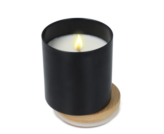 Bhakti scented plant based candle in recycled aluminium jar Black -  LT90745-N0002