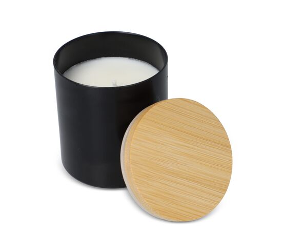 Bhakti scented plant based candle in recycled aluminium jar Black -  LT90745-N0002