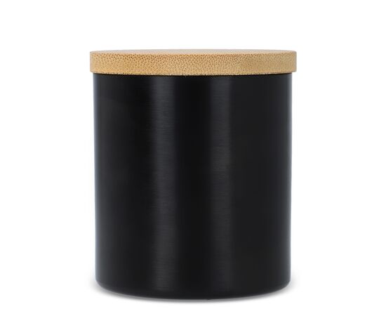 Bhakti scented plant based candle in recycled aluminium jar Black -  LT90745-N0002