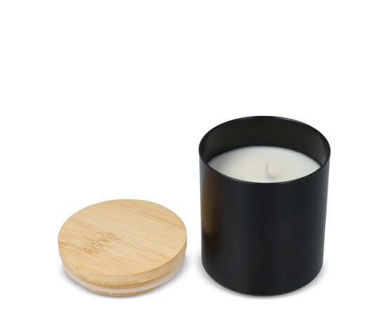 Bhakti scented plant based candle in recycled aluminium jar Black -  LT90745-N0002