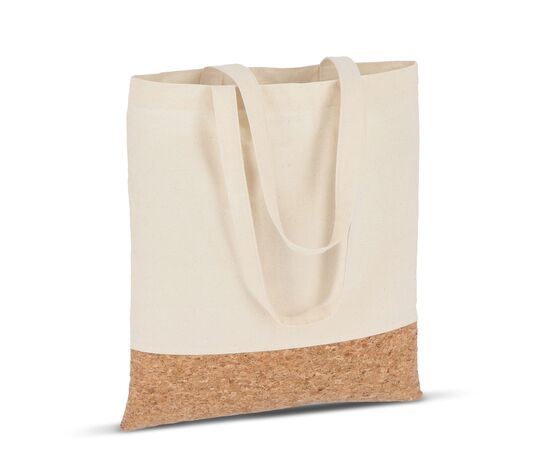Tragetasche Baumwolle &amp; Kork 170g/m² 35 x 40cm Natur -  LT91391-N0094