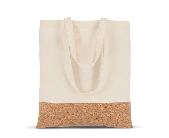 Tragetasche Baumwolle &amp; Kork 170g/m² 35 x 40cm Natur -  LT91391-N0094