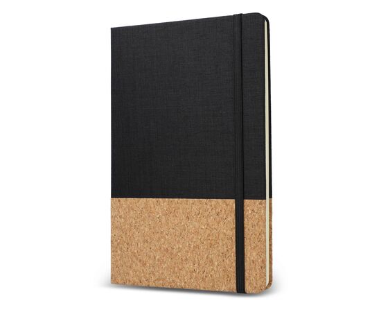 Carnet de notes R-PET &amp; liège A5 Noir -  LT92085-N0002