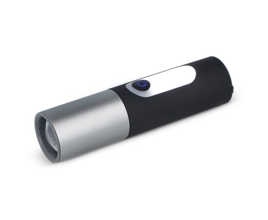Lampe de poche LED rechargeable 10 W avec fonction zoom 300 lm Noir -  LT93319-N0002