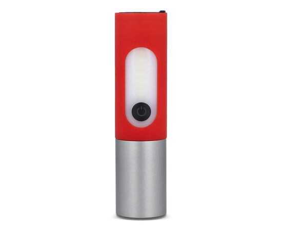 Lampe de poche LED rechargeable 10 W avec fonction zoom 300 lm Rouge -  LT93319-N0021