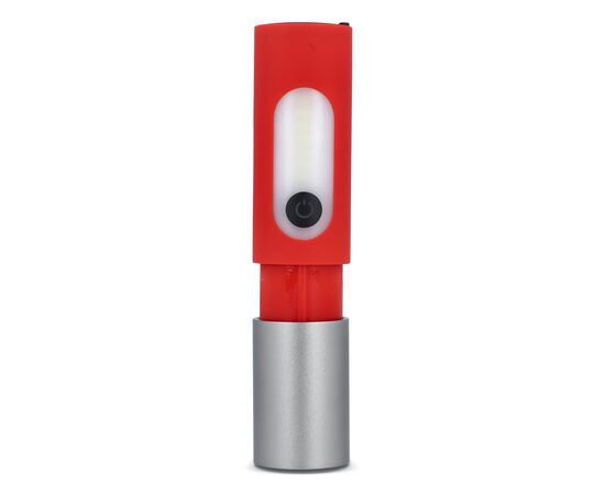 Lampe de poche LED rechargeable 10 W avec fonction zoom 300 lm Rouge -  LT93319-N0021