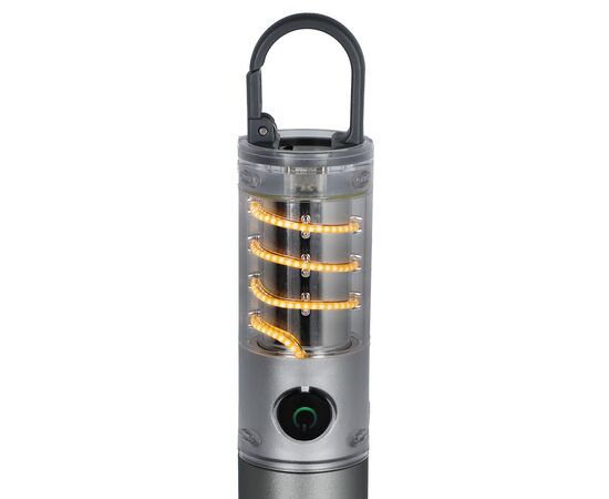 Multi-functional flashlight recycled materials Silver -  LT93323-N0005