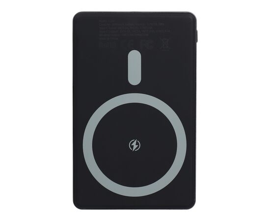 Nexus Wireless Powerbank Kompatibel mit MagSafe R-ABS 5000 mAh Schwarz, Gun metal - dard -  LT95510-N0235
