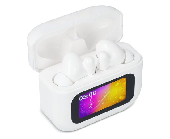 Wireless ANC Earbuds with LCD Touchscreen Control White -  LT95603-N0001