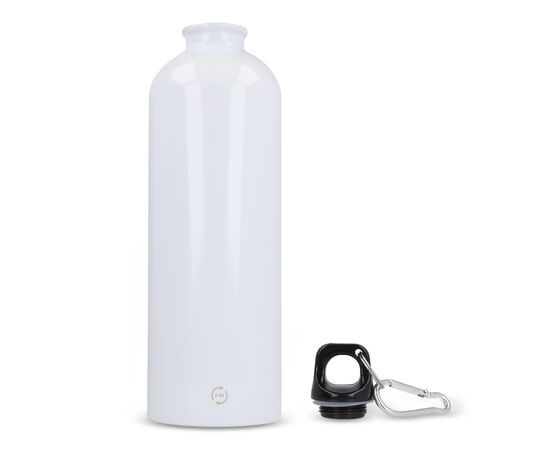 R-Edelstahl einwandige Flasche mit Karabiner 750ml Weiß -  LT98739-N0001