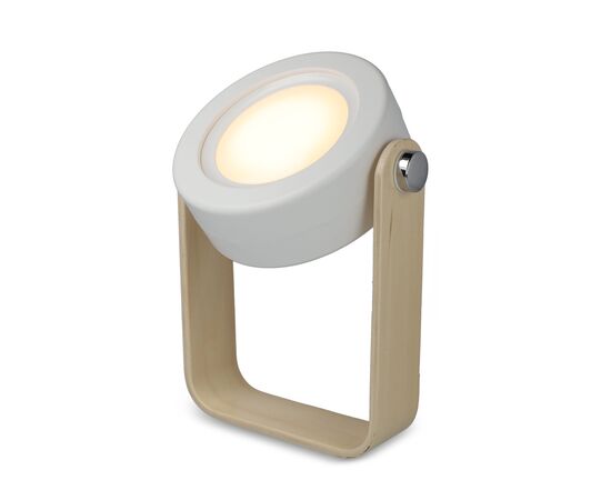 Lampe LED multifonctionnelle Coollux avec poignée en bambou Blanc - Coollux LT40724-N0001