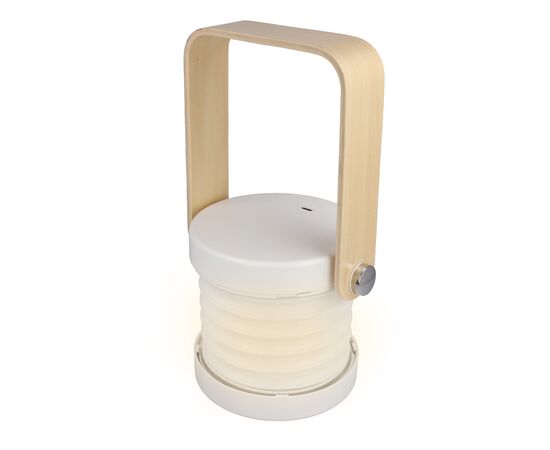 Lampe LED multifonctionnelle Coollux avec poignée en bambou Blanc - Coollux LT40724-N0001
