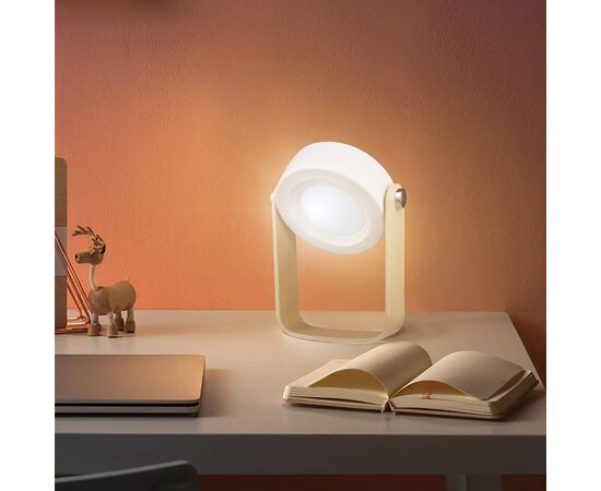 Lampe LED multifonctionnelle Coollux avec poignée en bambou Blanc - Coollux LT40724-N0001